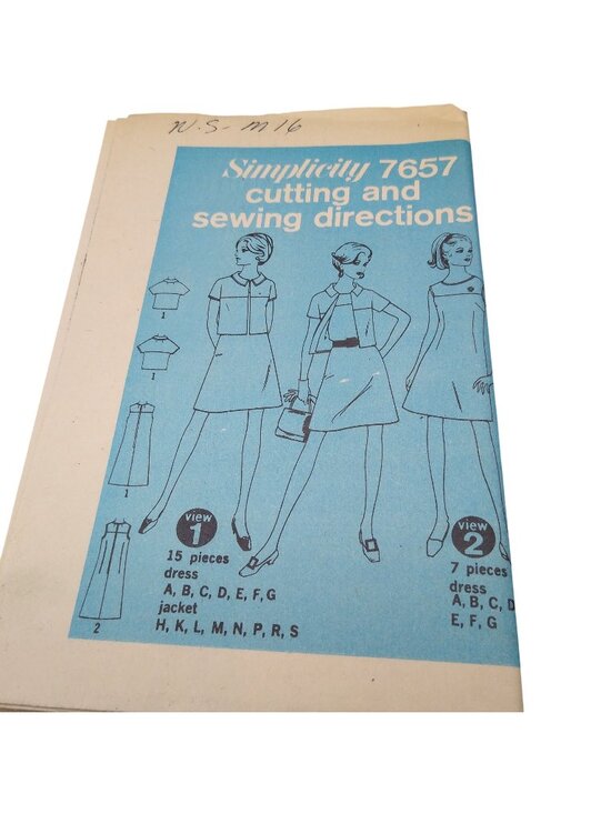 Simplicity Other - UNCUT Vintage Sewing PATTERN Simplicity 7657, Misses 1968 Dress and Jacket